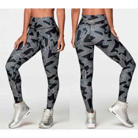 Zumba Forever Laced Up High Waisted Ankle Leggings Z1B000186