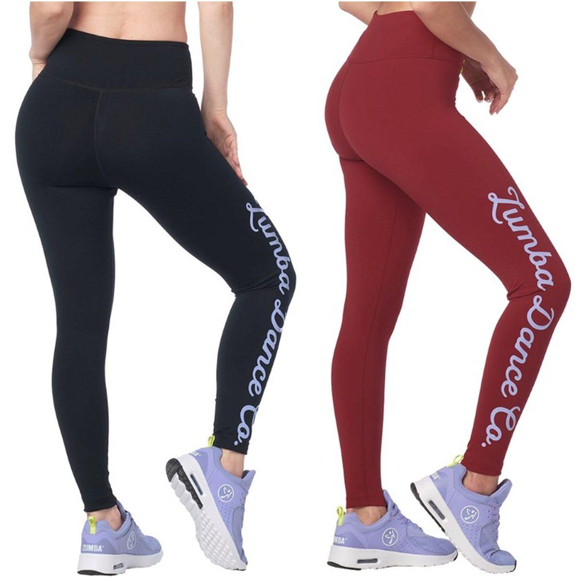 Zumba Dance Co. Laced Up Waistband Ankle Leggings