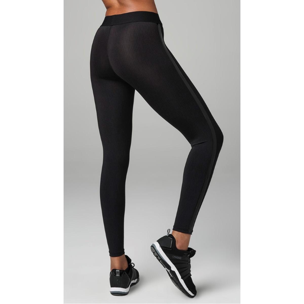 Strong ID Printed Ankle Leggings With Elastic Waistband