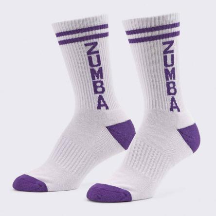 Zumba High Socks - White/Purple