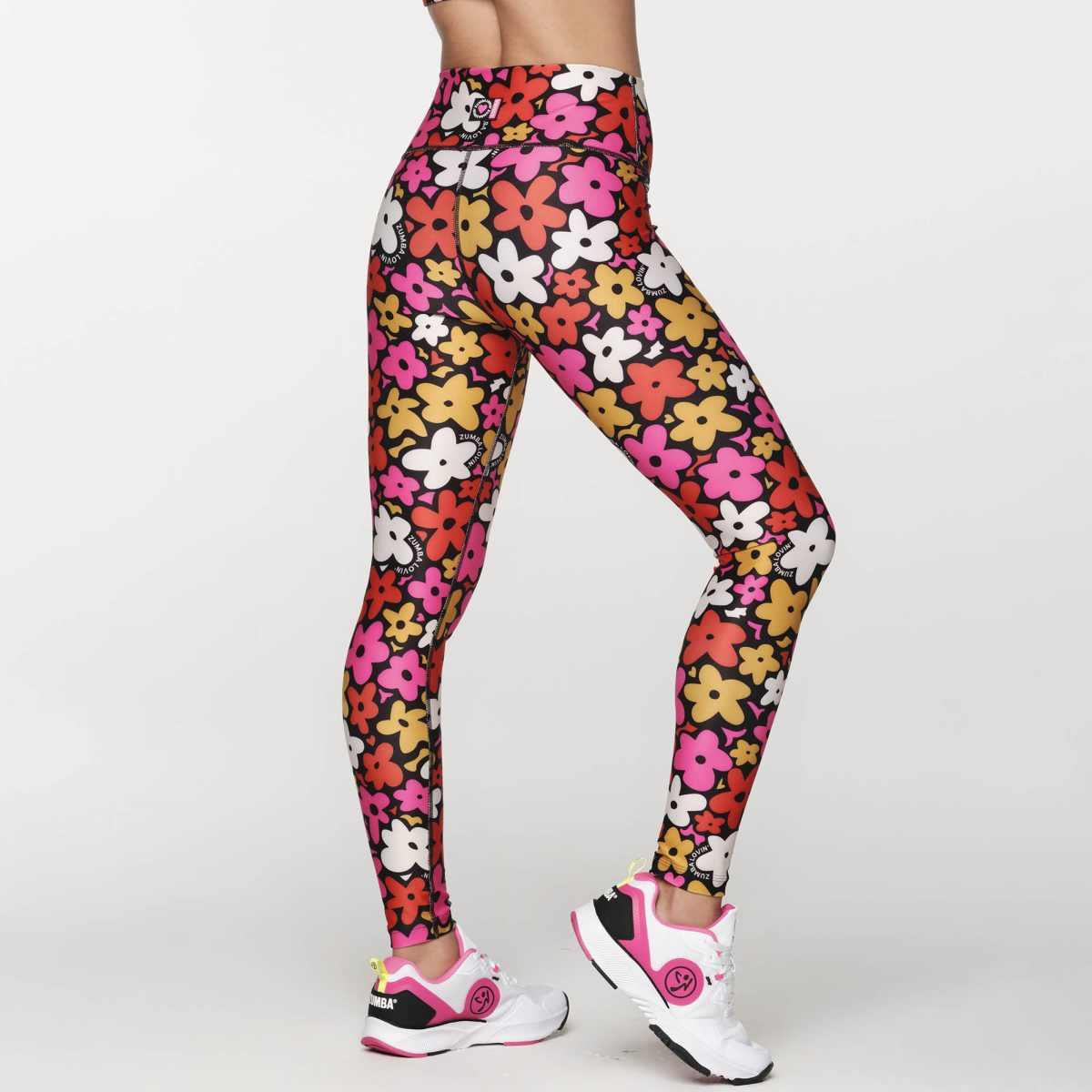 You in Bloom Zumba High Waisted Ankle Leggings