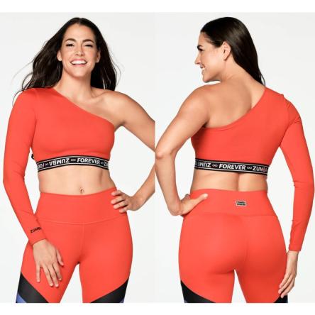 Zumba All Day One Shoulder Crop Top