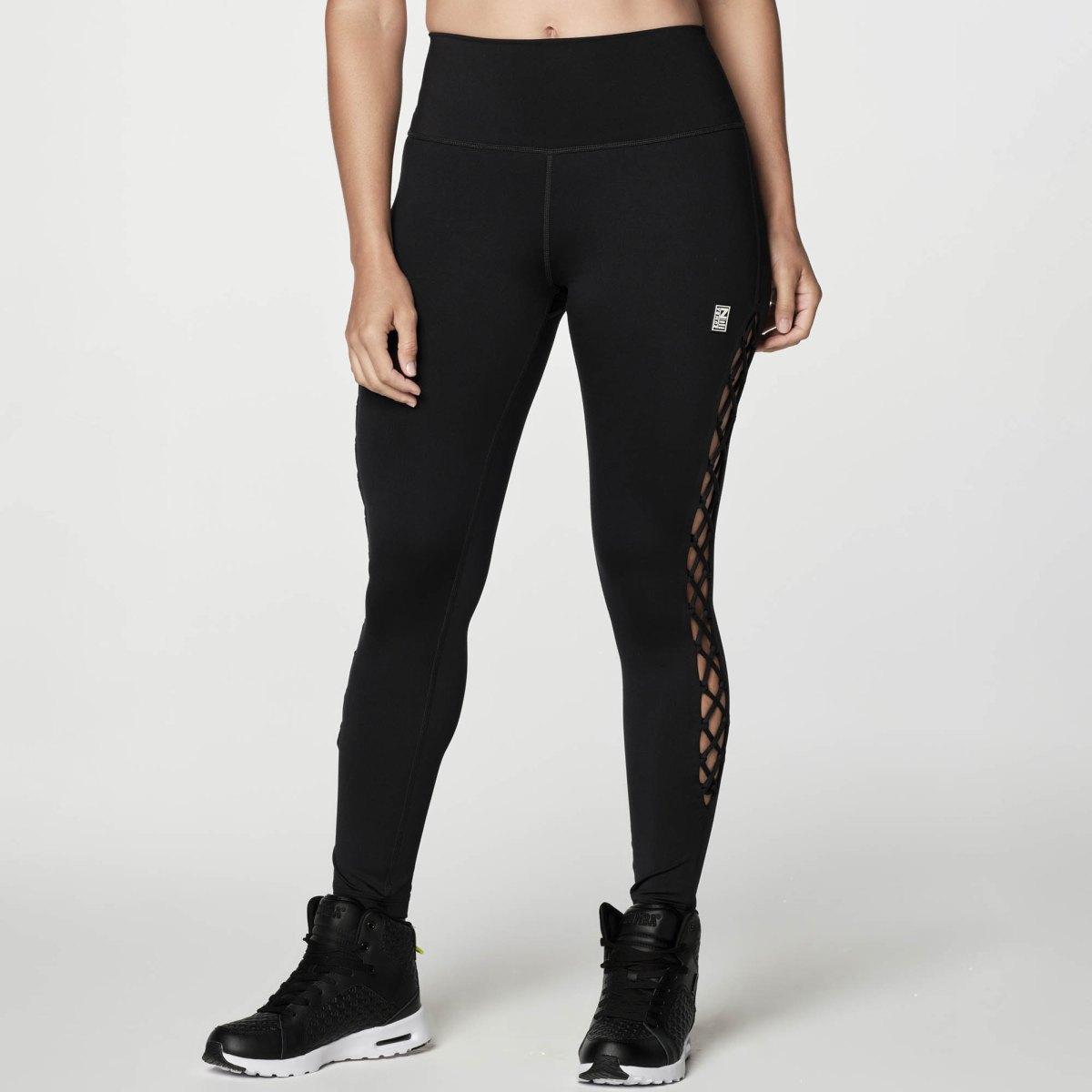 Zumba Move High Waisted Laced Up Ankle Leggings