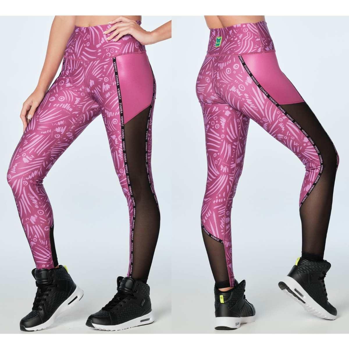 Zumba Butterfly High Waisted Ankle Leggings