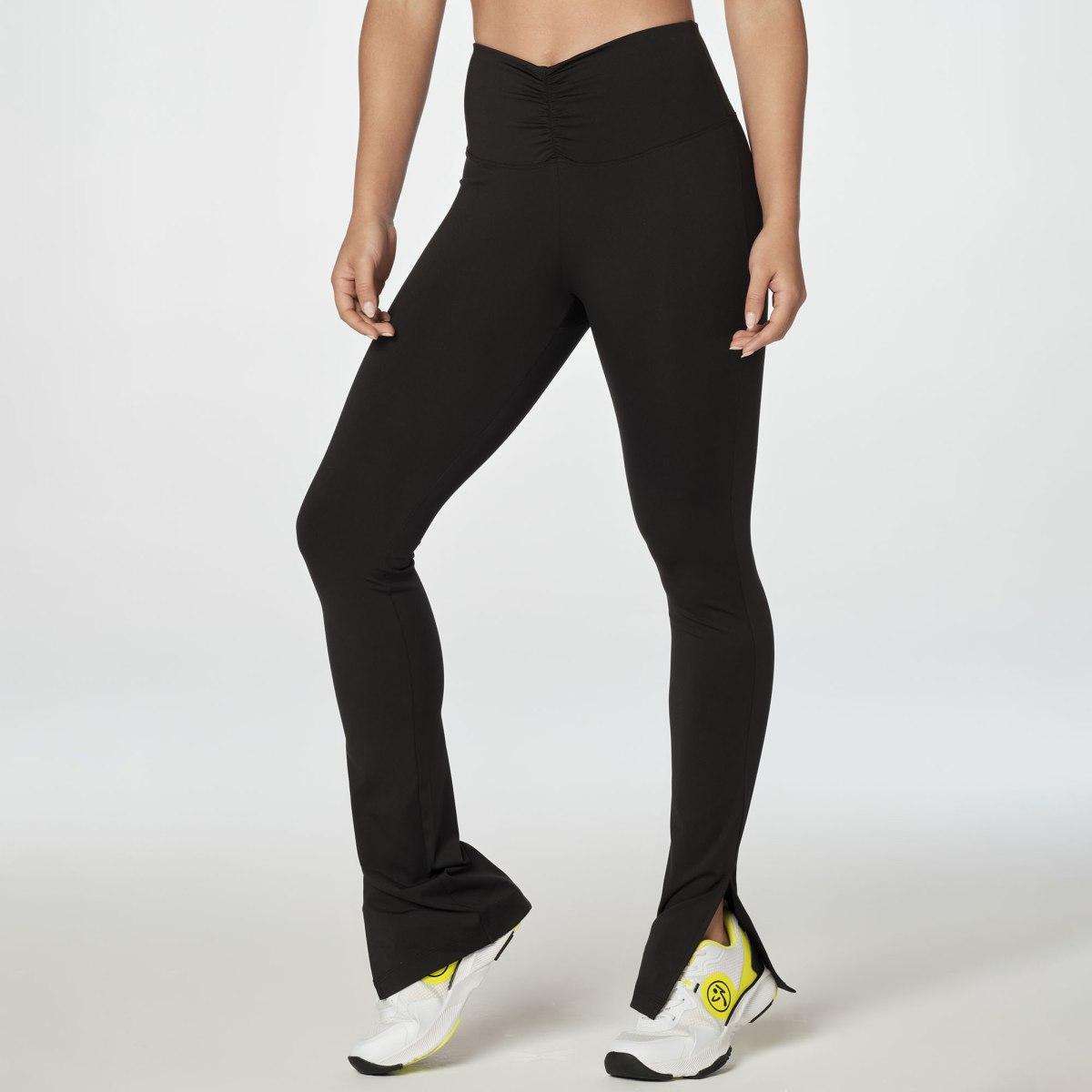 Zumba Ruched High Waisted Bootcut Leggings