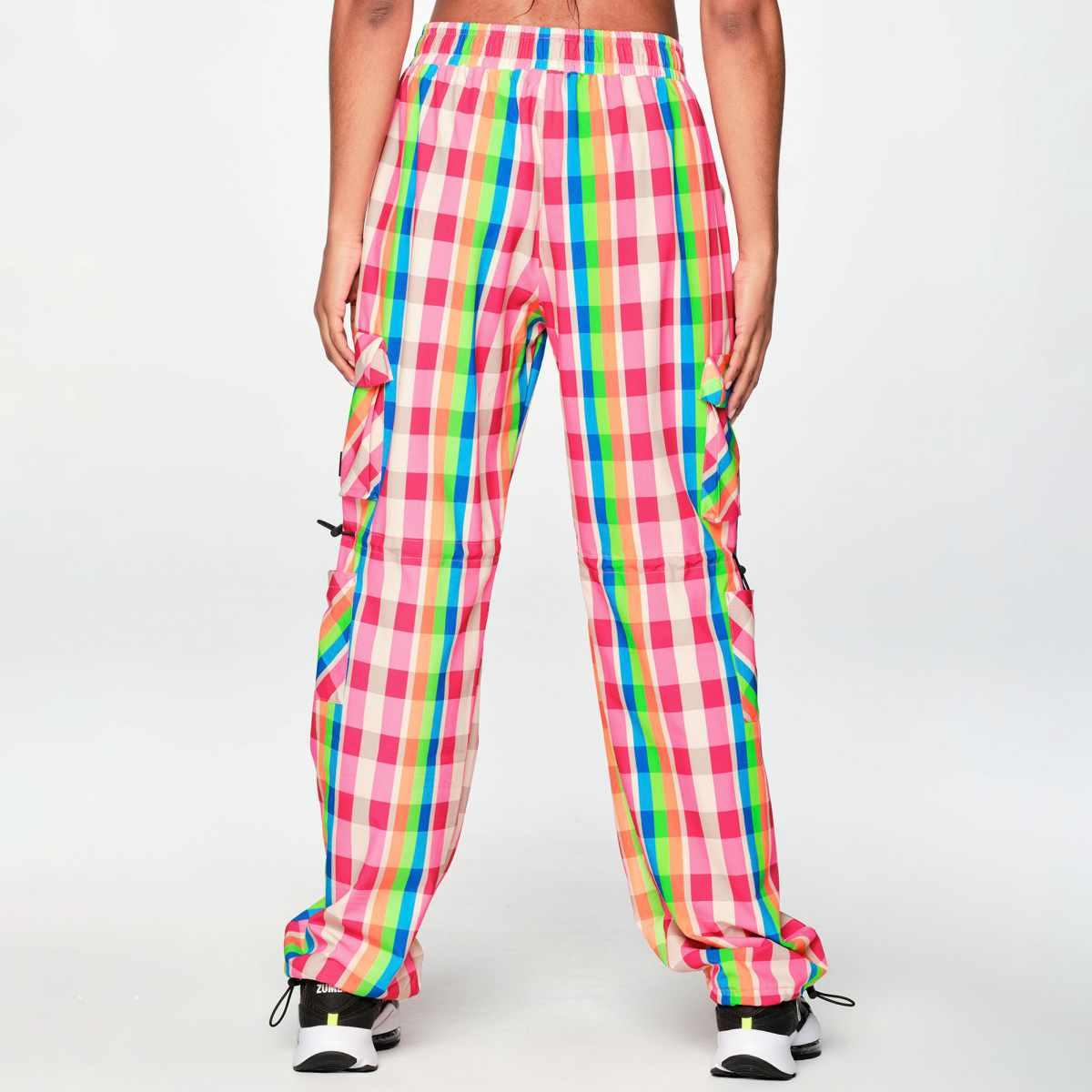 Zumba Plaid Pop Cargo Pants