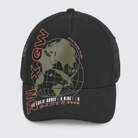 ZW X GW Adjustable Snapback Cap - Bold Black