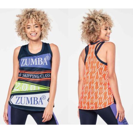 Zumba Prep Basketball Tank - Let's Go Indigo