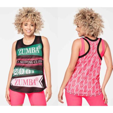 Zumba Prep Basketball Tank - Bold Black