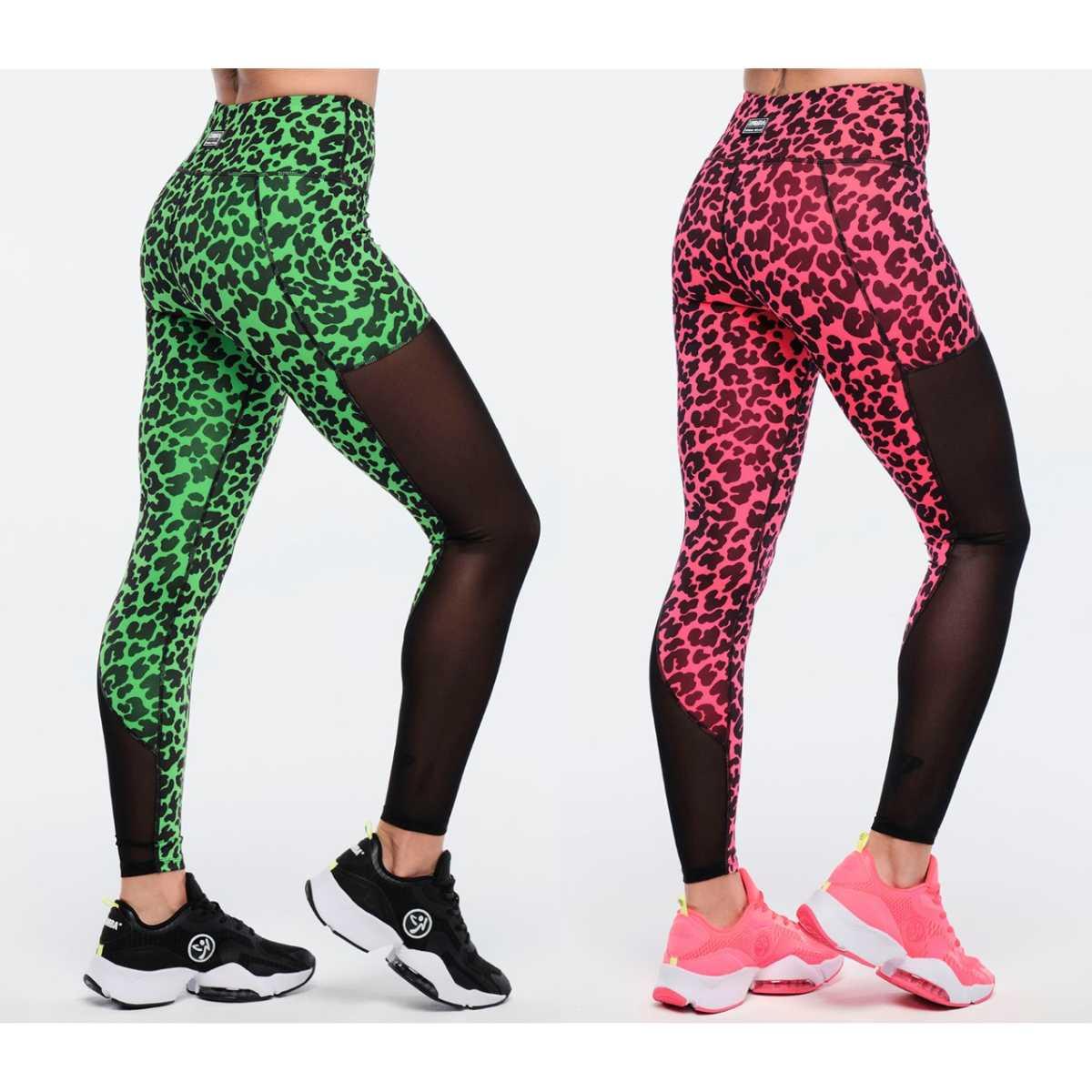 Funscape High Waisted Mesh Ankle Leggings