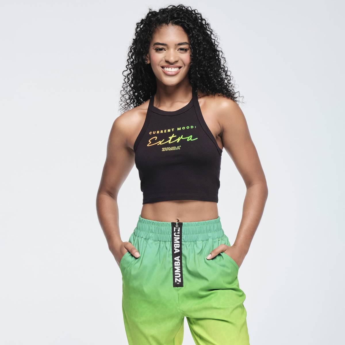 Funscape High Neck Crop Cami Tank