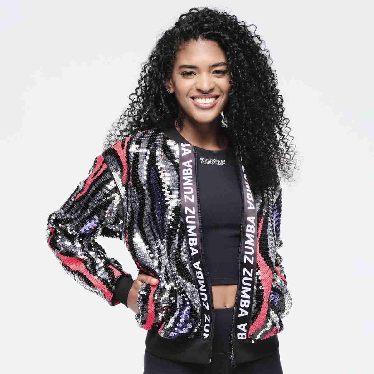Funscape Sequin Bomber Jacket