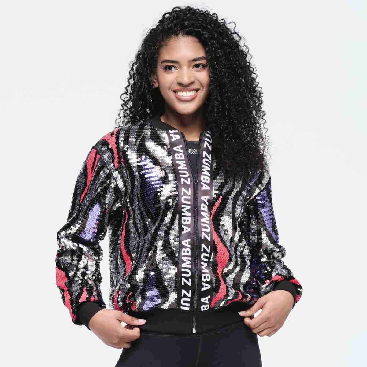 Funscape Sequin Bomber Jacket