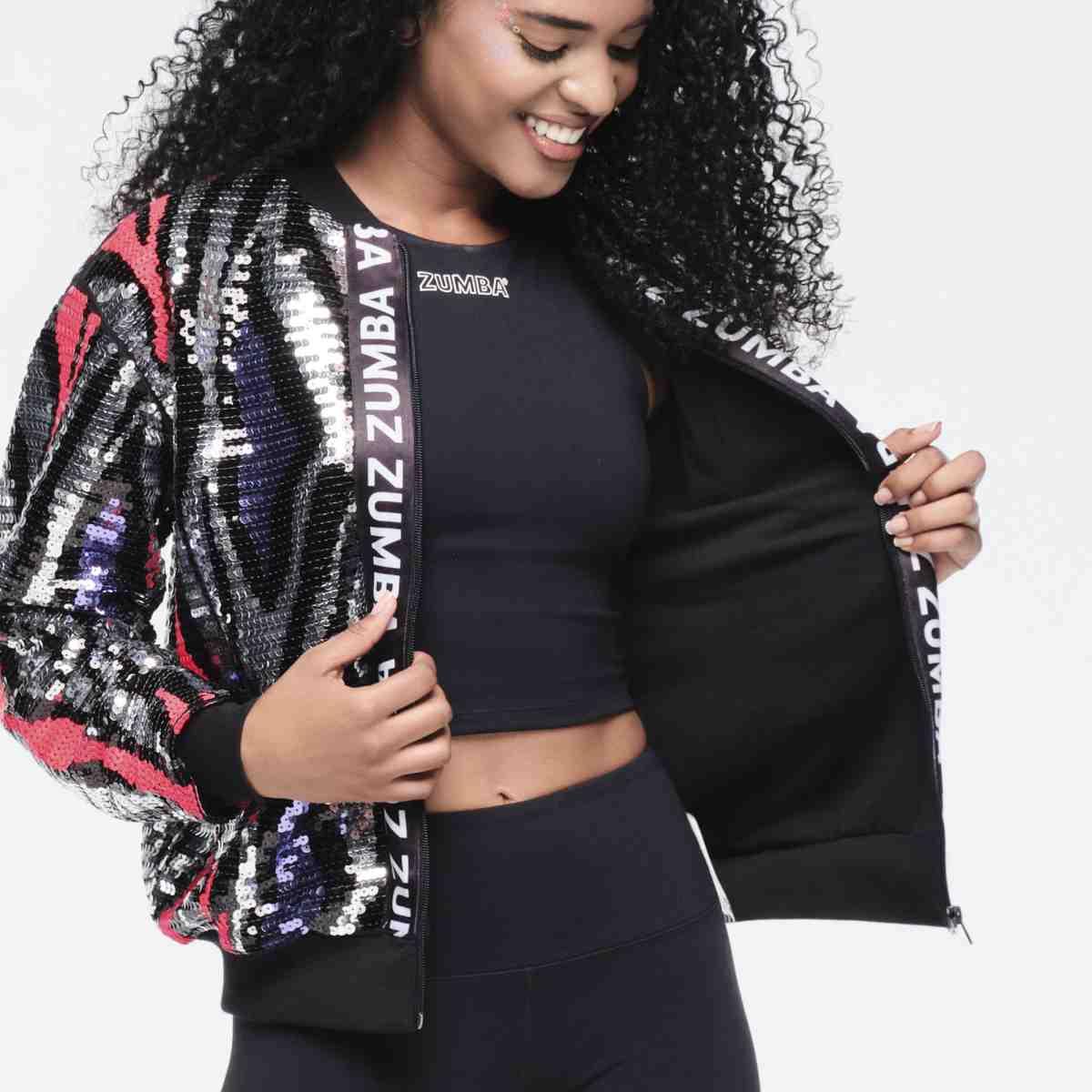 Funscape Sequin Bomber Jacket