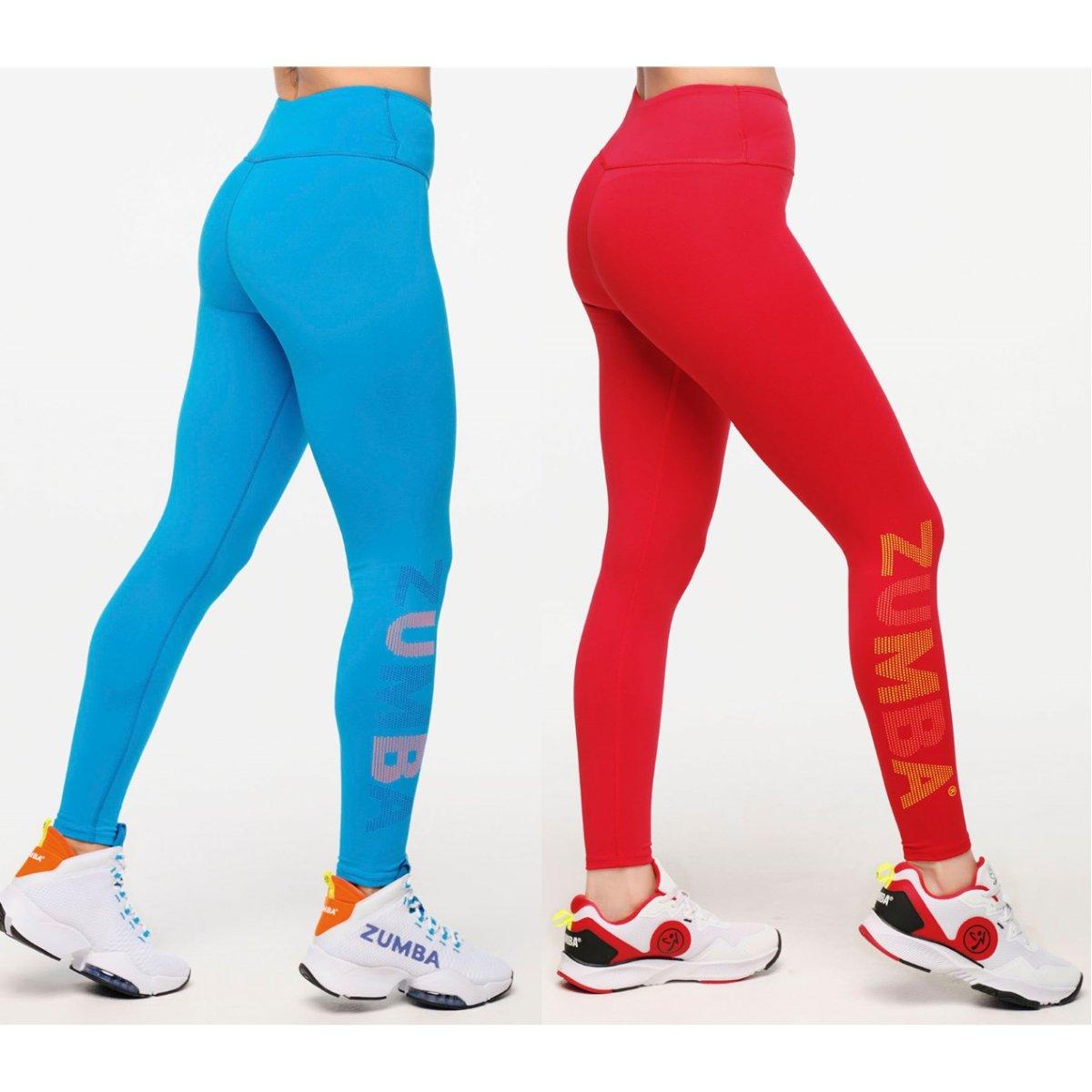 Zumba Explore Crossover Waistband Ankle Leggings