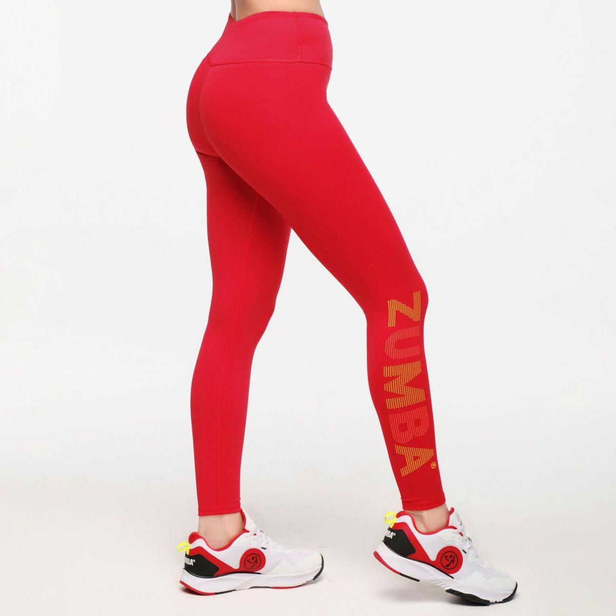 Zumba Explore Crossover Waistband Ankle Leggings