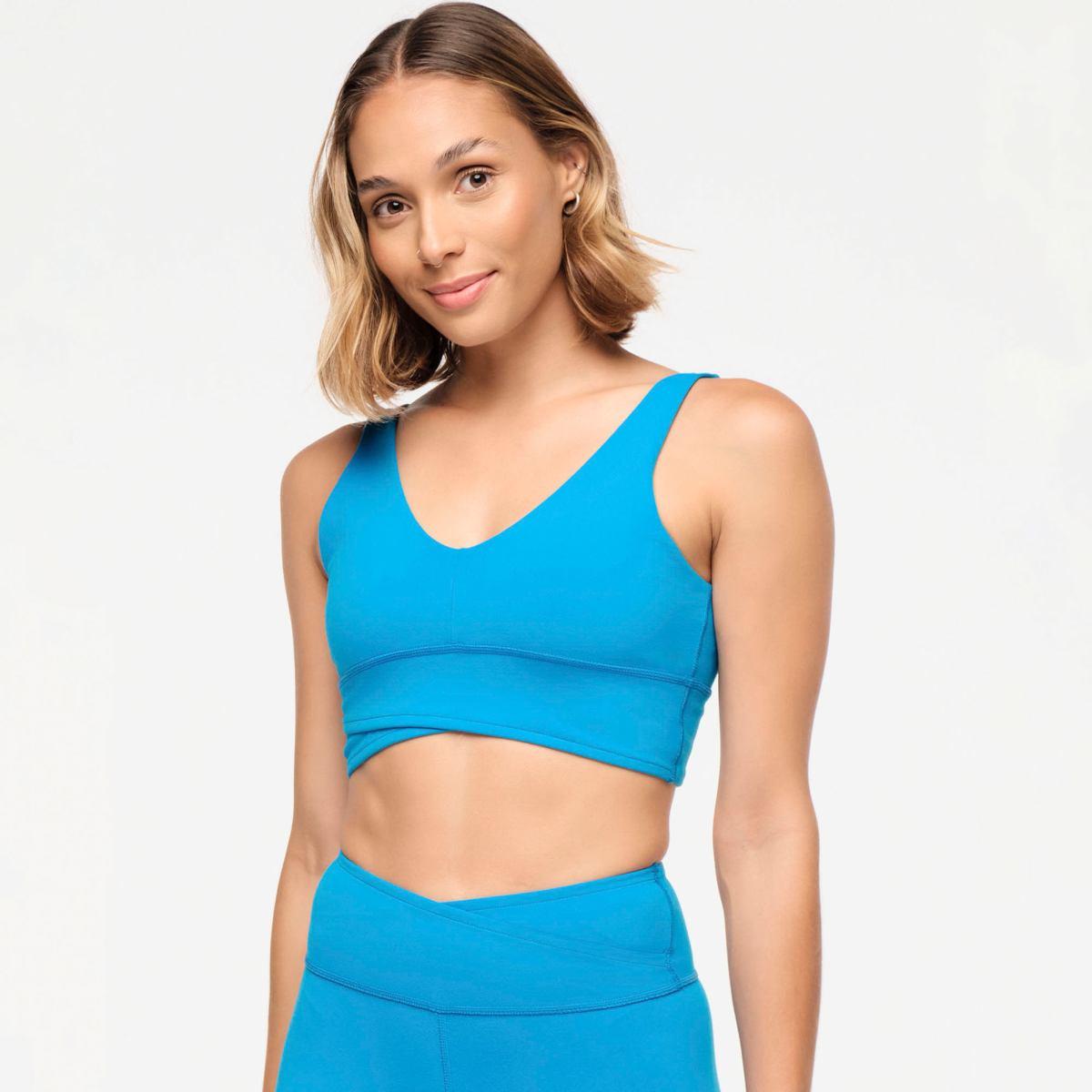 Zumba Explore Crossover Waistband Bra- Sea Me Stuntin'