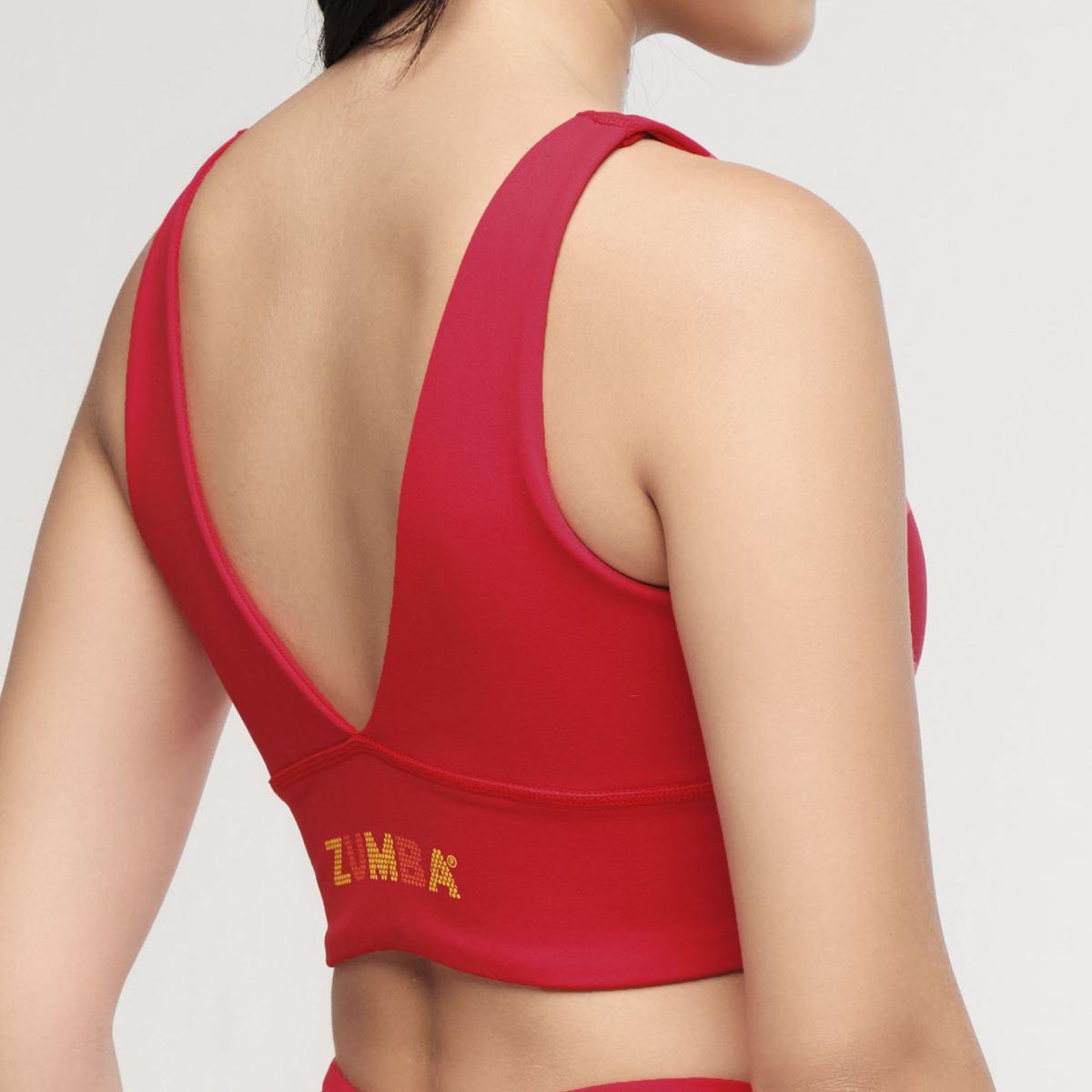 Zumba Explore Crossover Waistband Bra- Sea Me Stuntin'