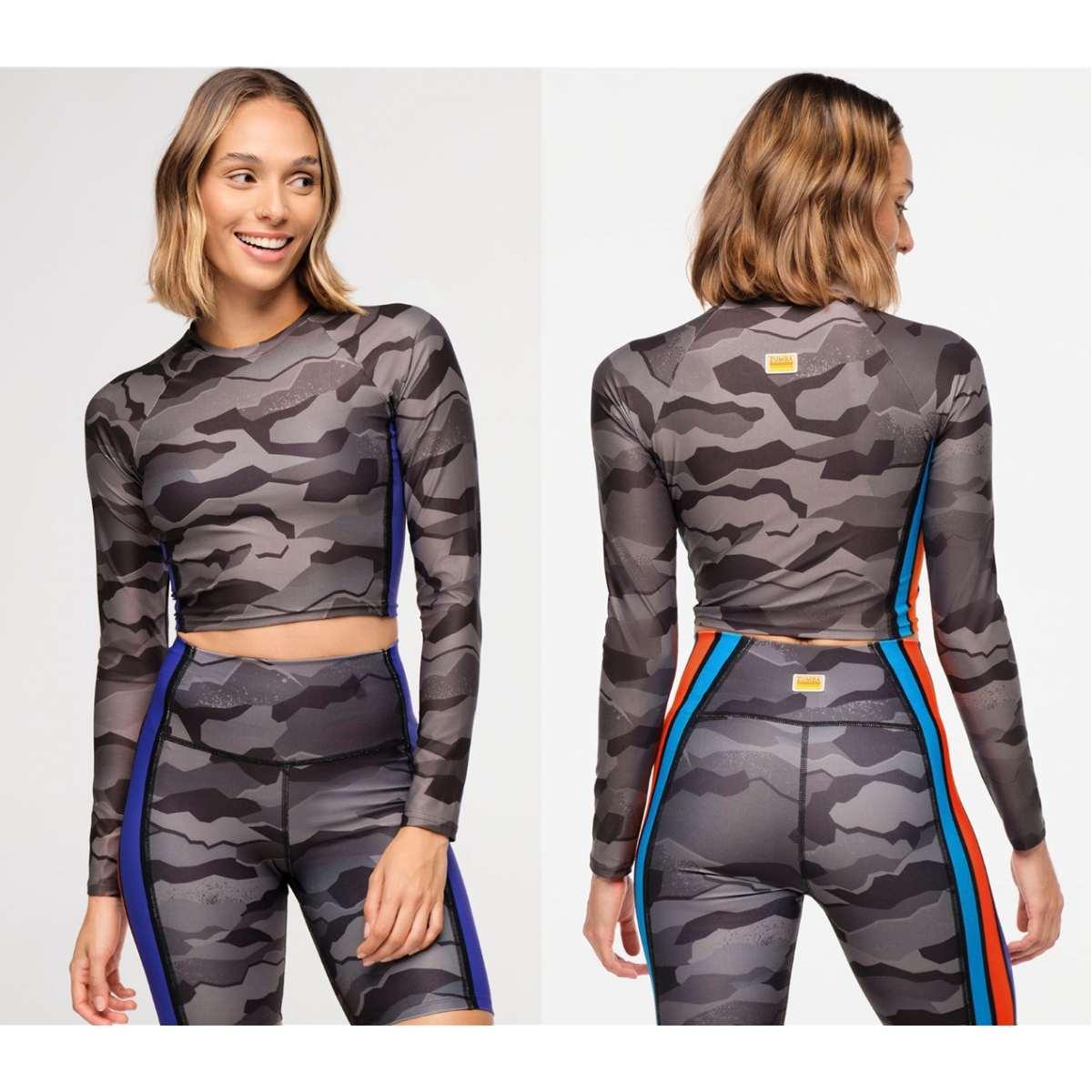 Zumba Explore Long Sleeve Crew Neck Top
