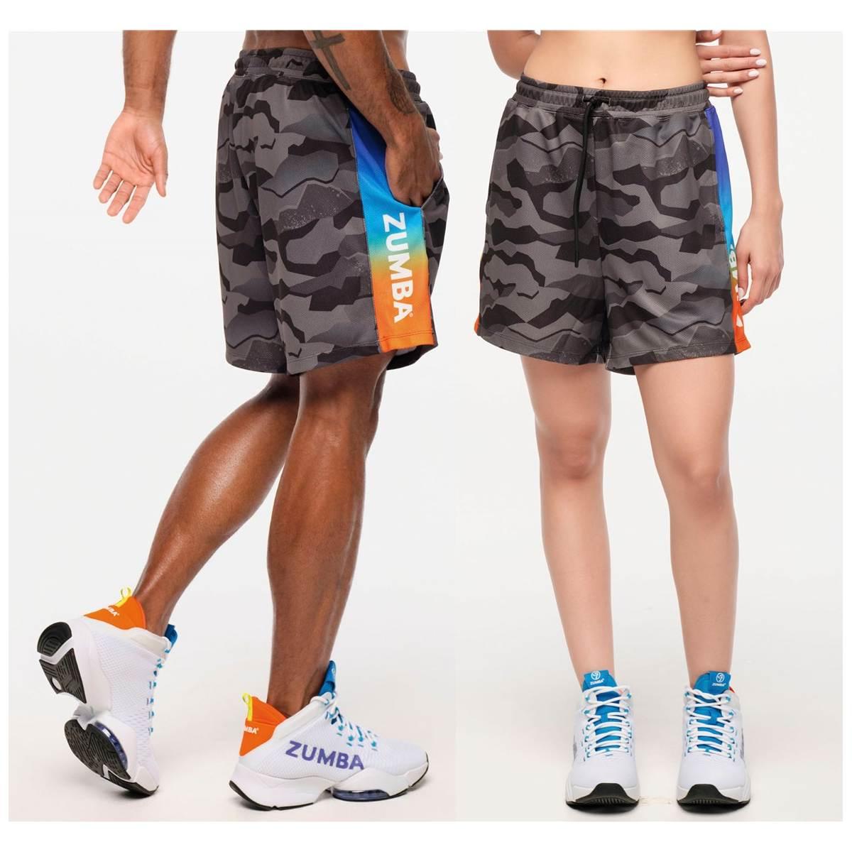 Zumba Explore Men's Mesh Shorts With Inserts