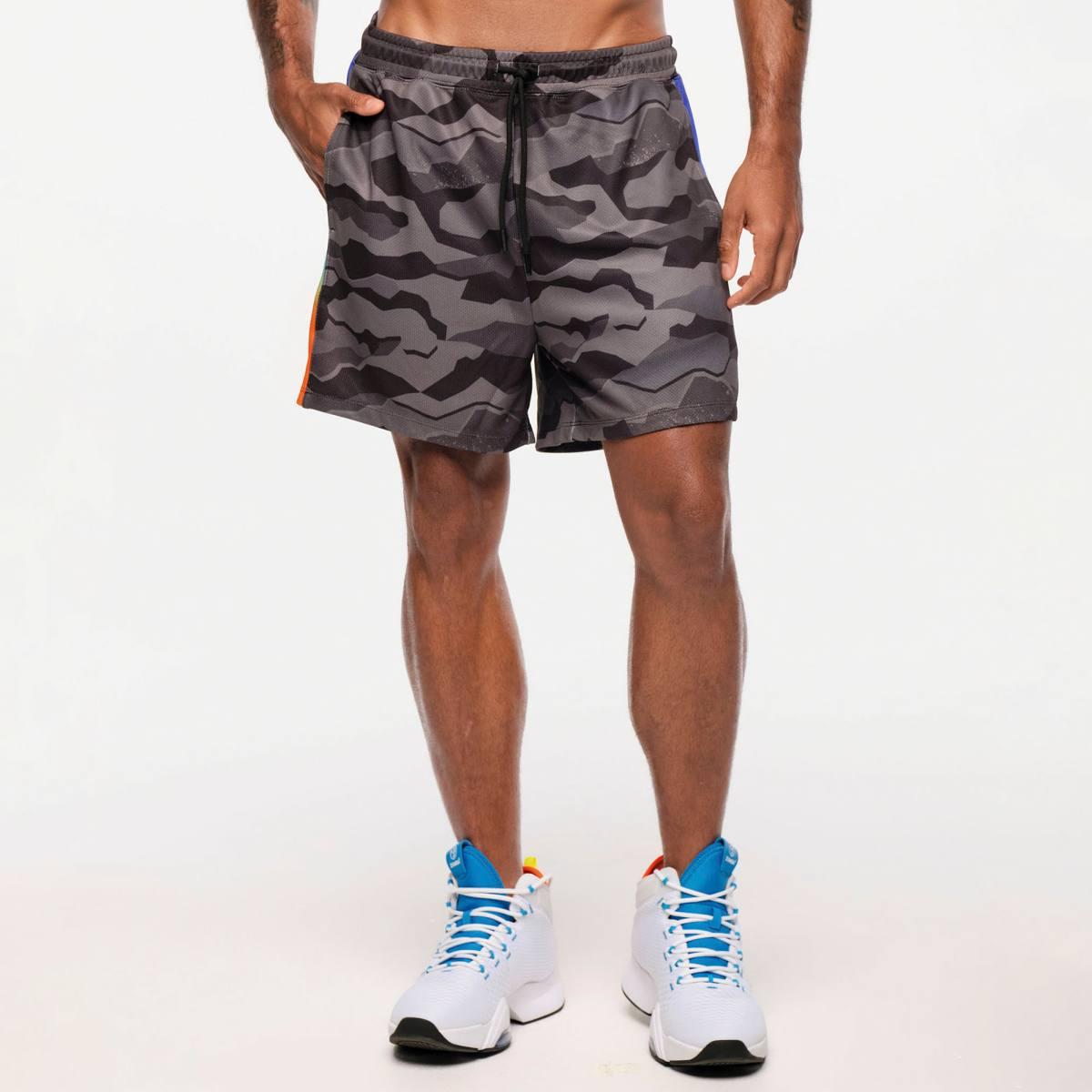 Zumba Explore Men's Mesh Shorts With Inserts