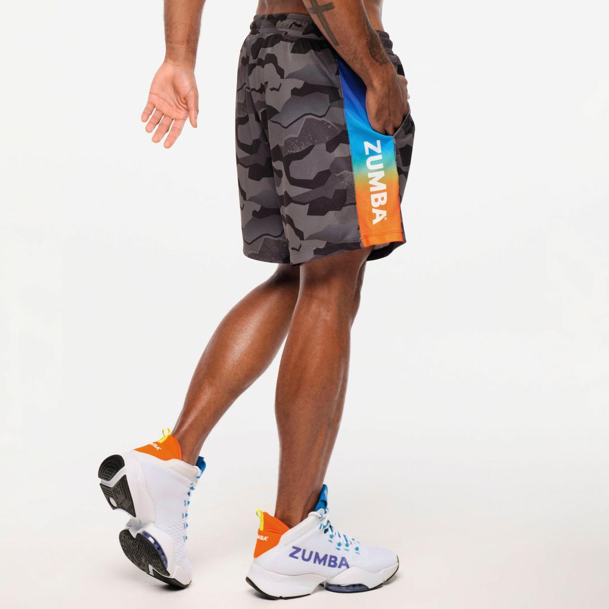 Zumba Explore Men's Mesh Shorts With Inserts