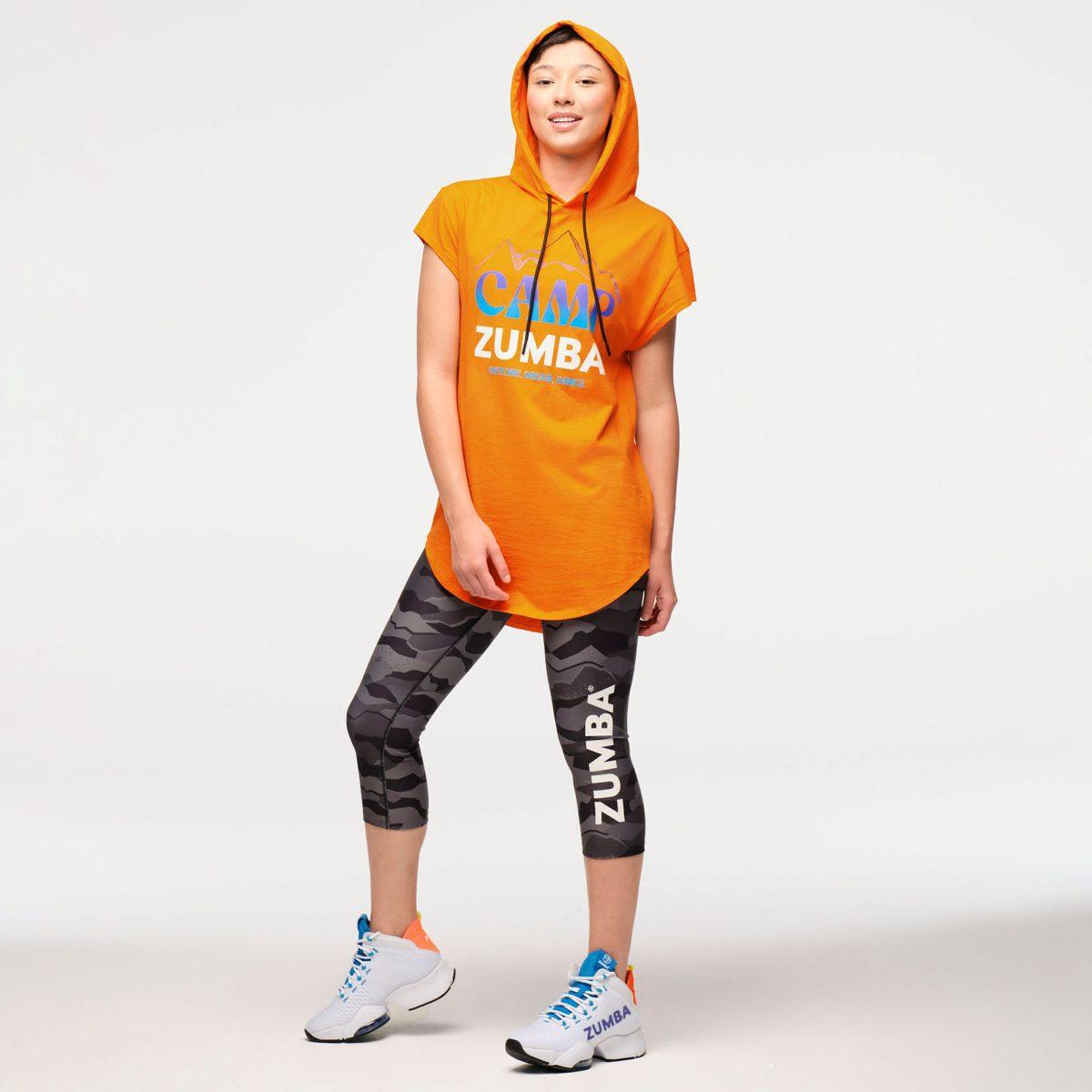 Zumba Explore Men's Cap Sleeve Hoodie Top