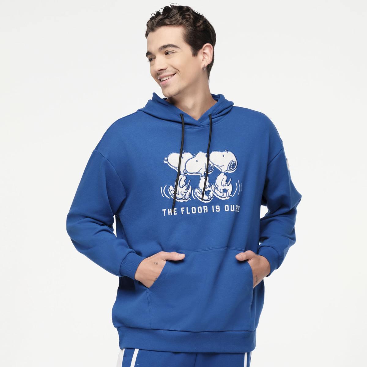 Zumba X Peanuts Unisex Pullover Hoodie - Blue