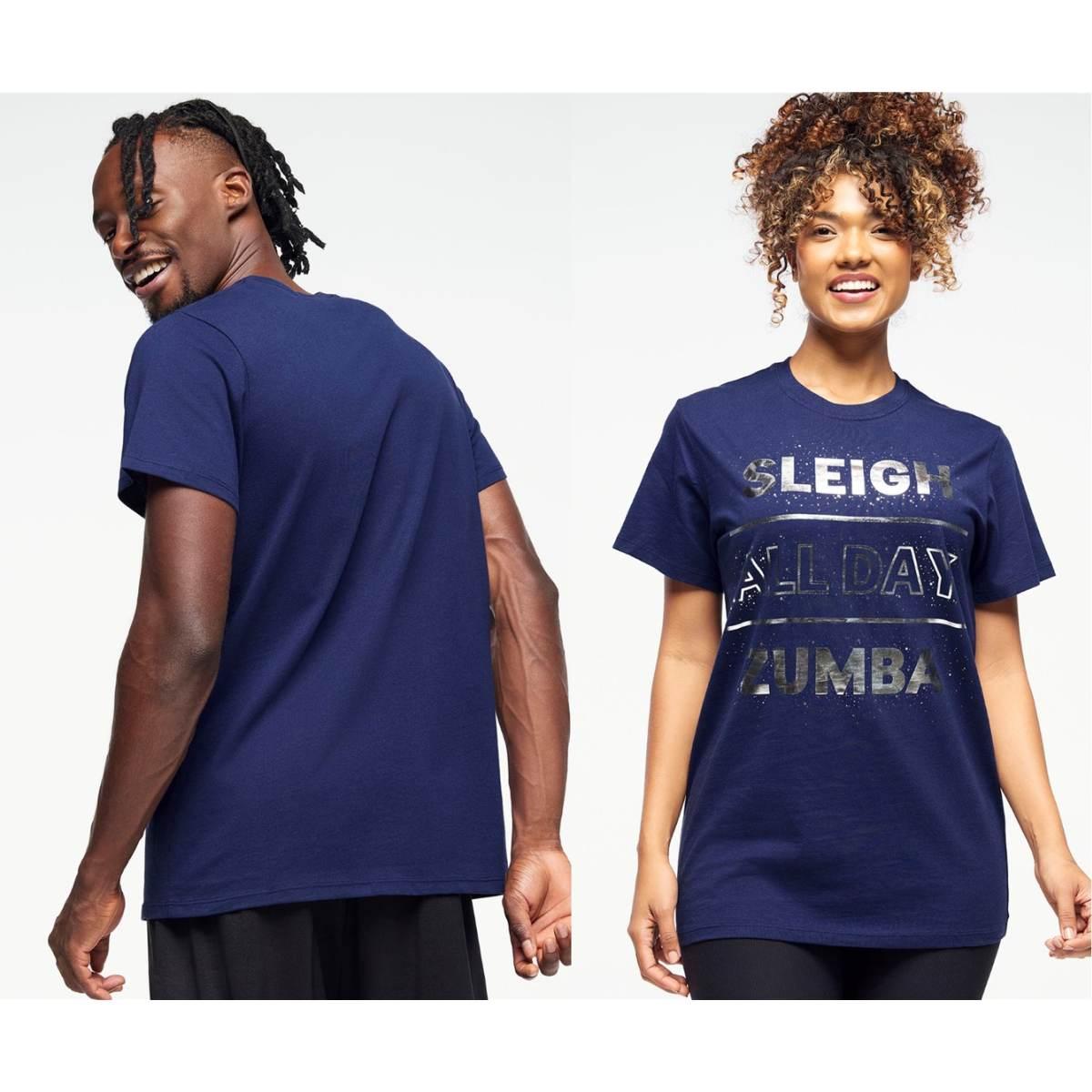 Zumba Holiday Crew Neck Tee - Indigo