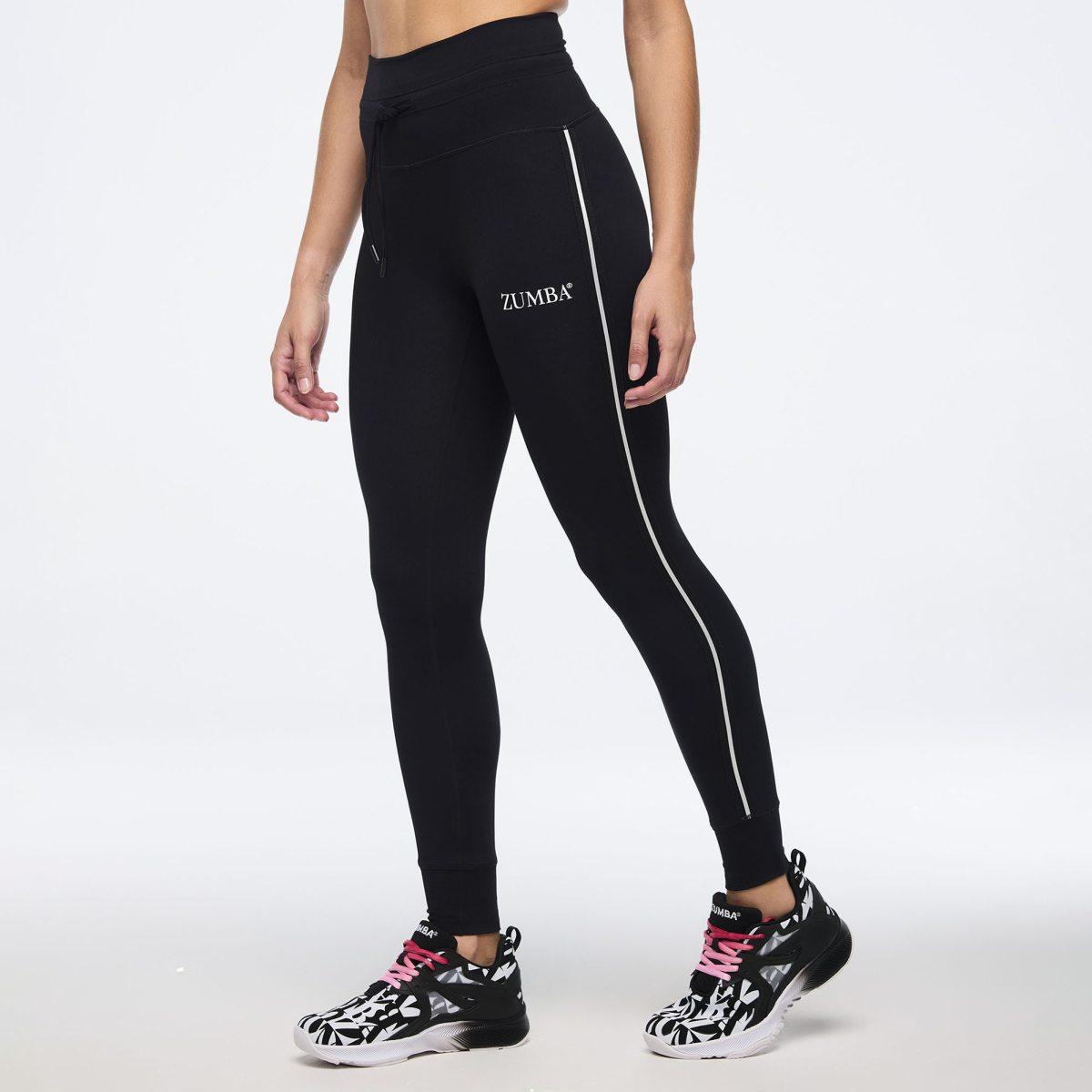 Zumba Prep High Waisted Jogger Leggings - Bold Black