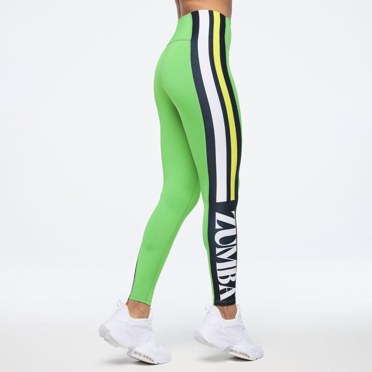 Zumba Haus High Waisted Ankle Leggings With Side Panel