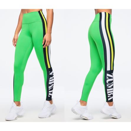 Zumba Haus High Waisted Ankle Leggings With Side Panel