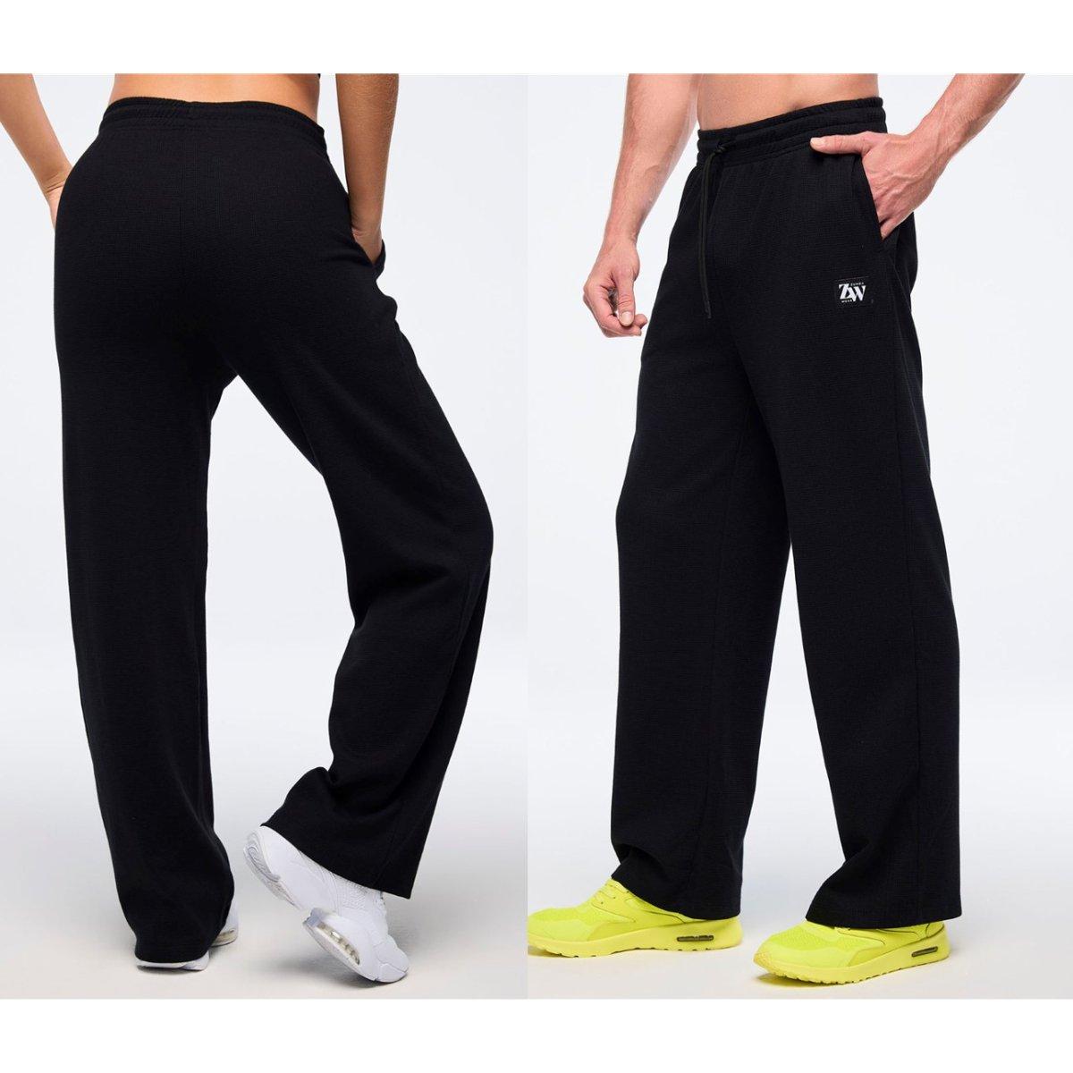 Zumba Haus Waffle Track Pants - Black