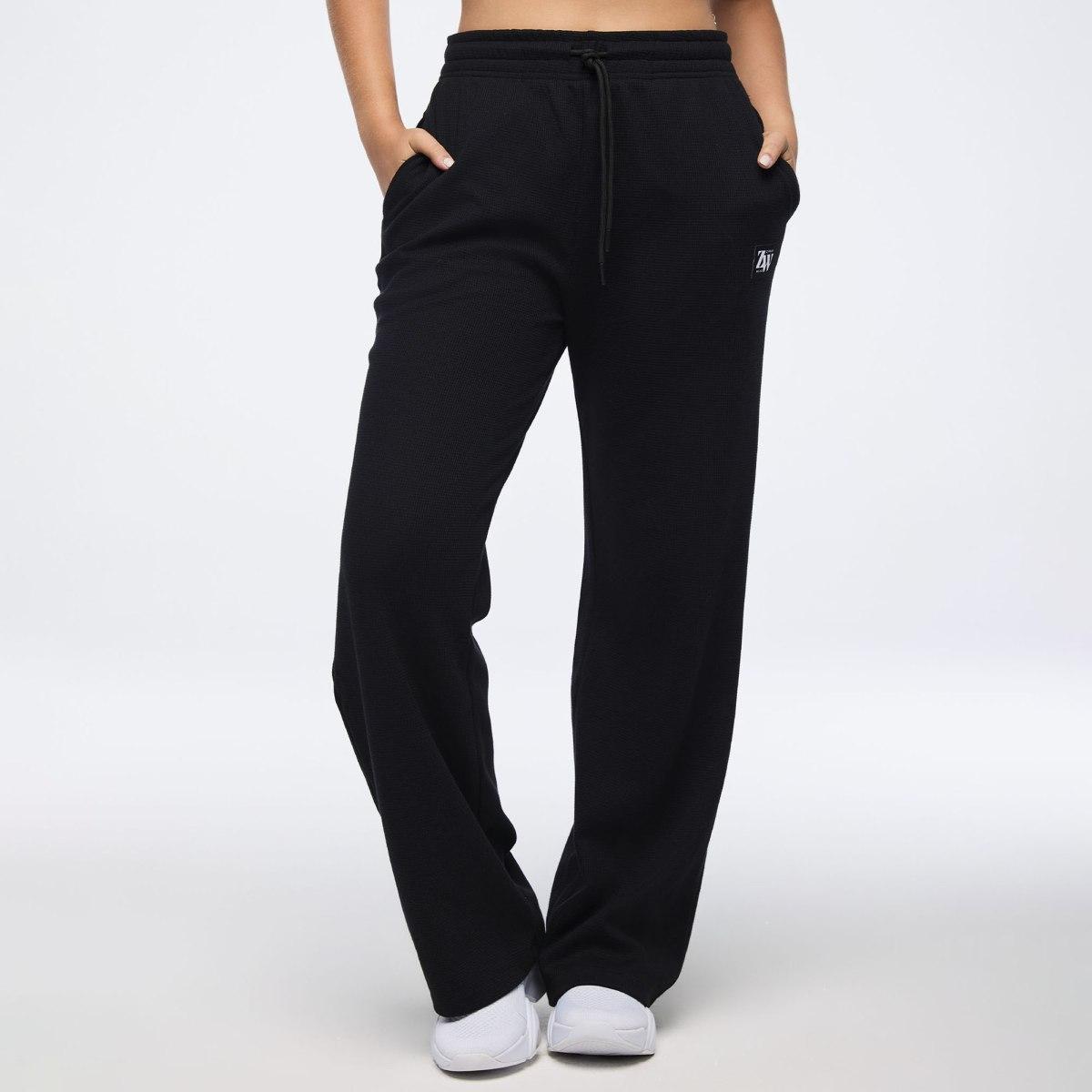 Zumba Haus Waffle Track Pants - Black