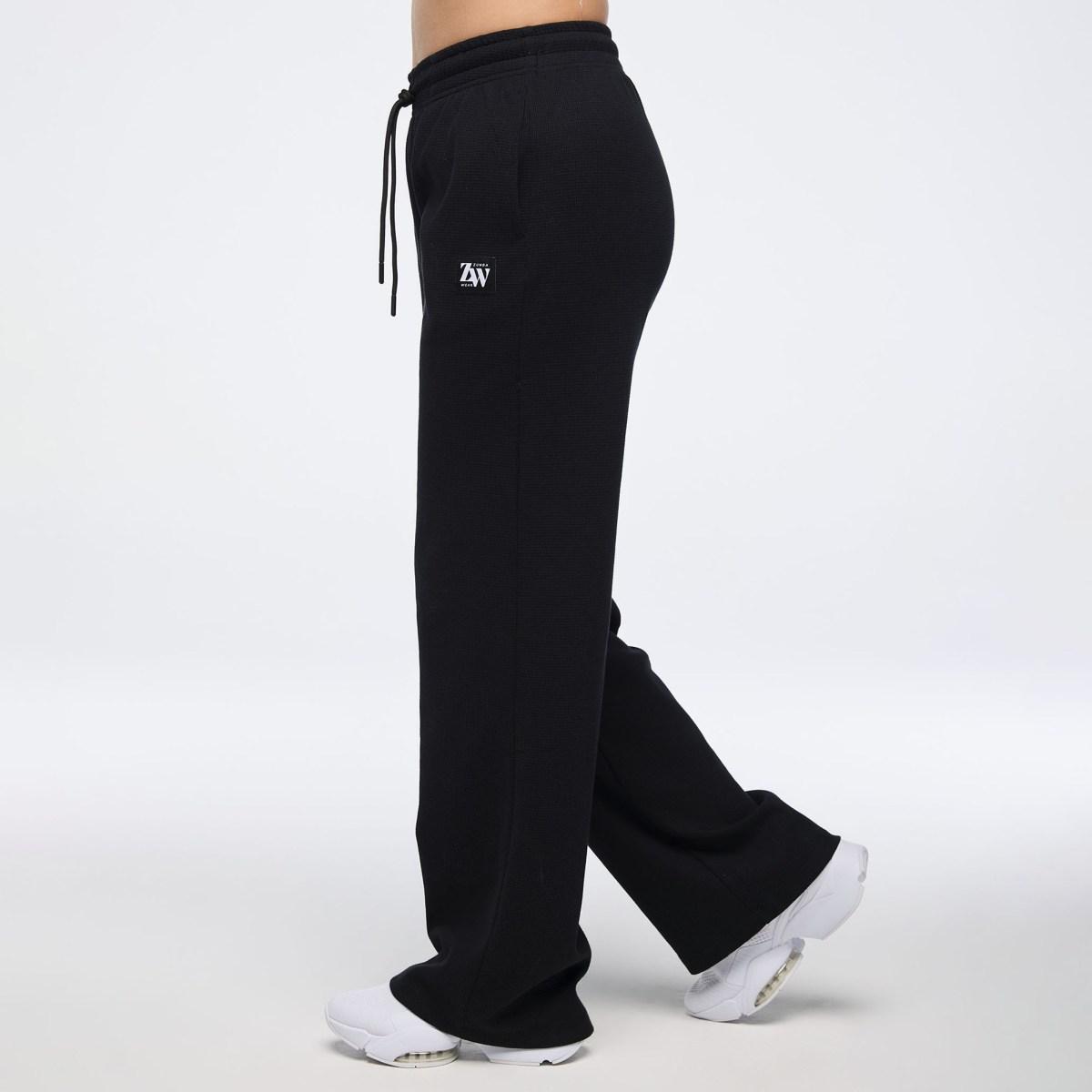 Zumba Haus Waffle Track Pants - Black
