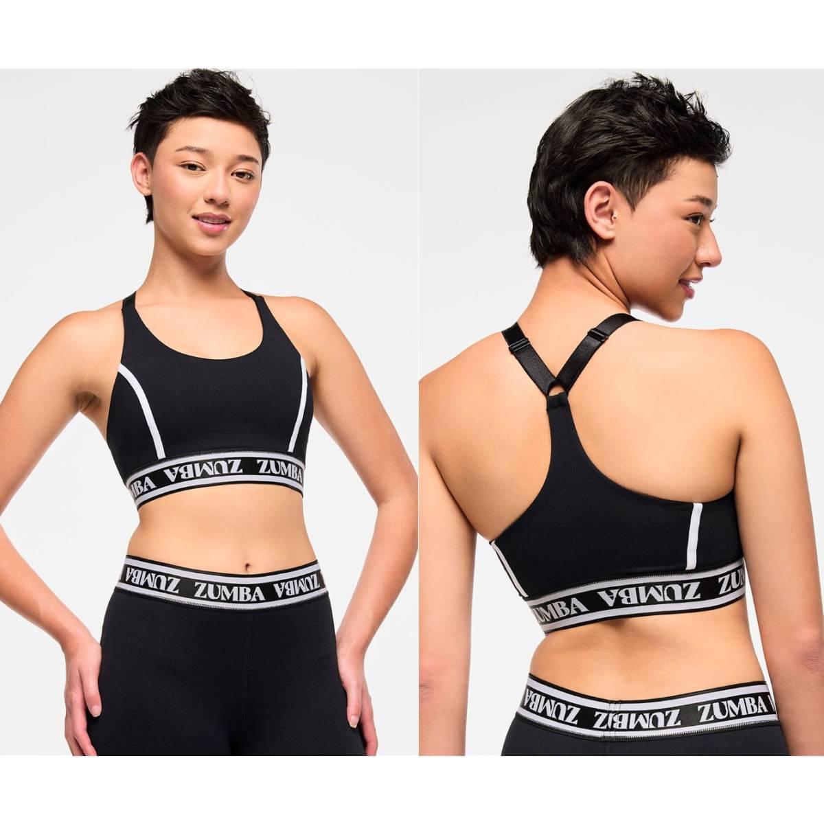 Zumba Haus Scoop Neck Bra With Elastic
