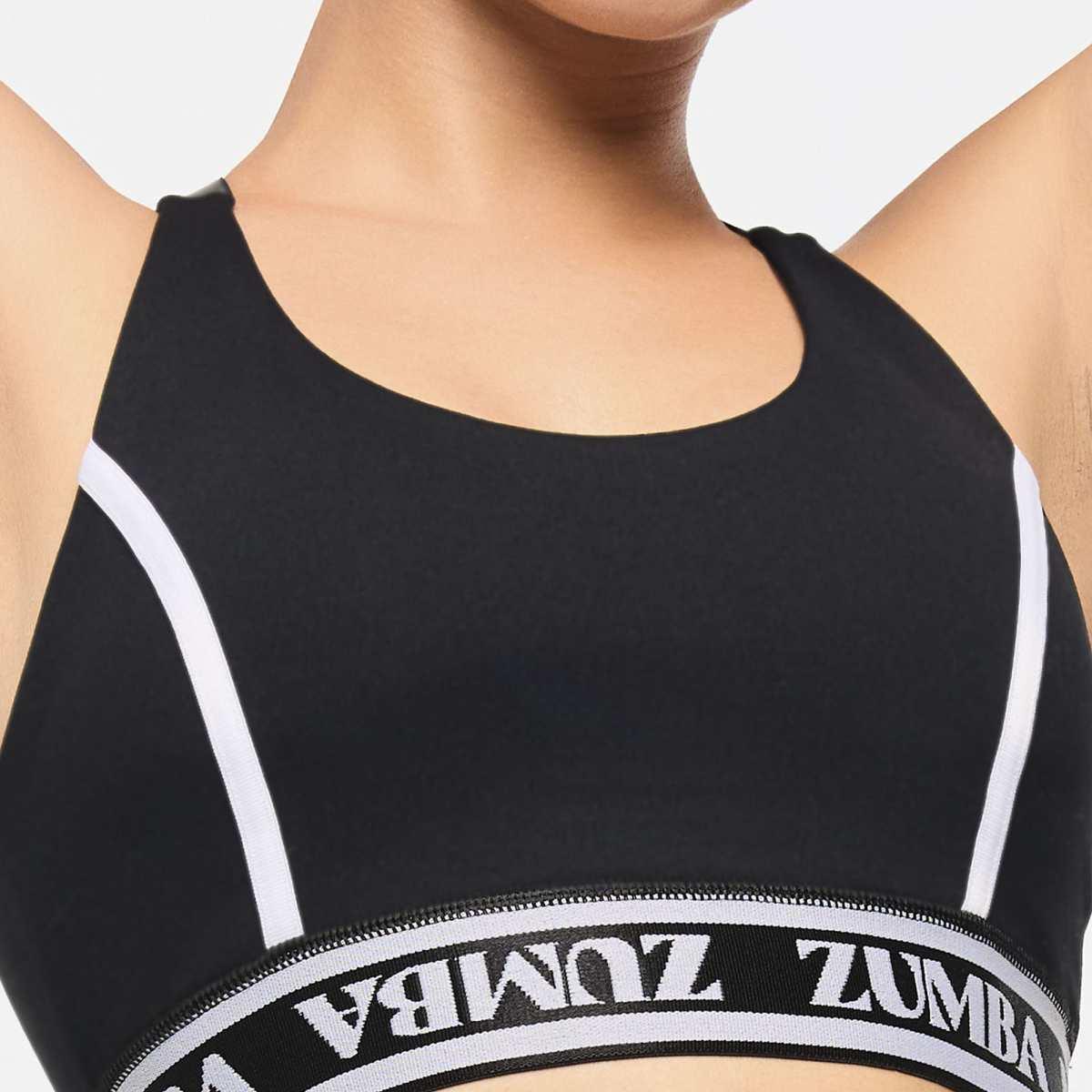Zumba Haus Scoop Neck Bra With Elastic