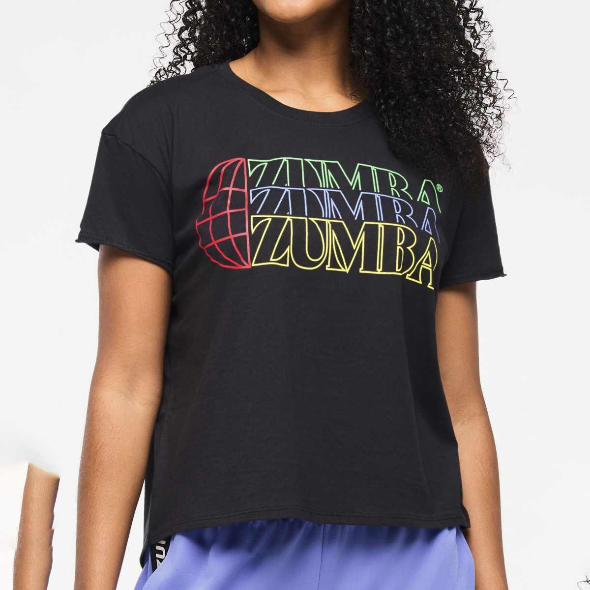 Zumba Haus High Low Crew Neck Top
