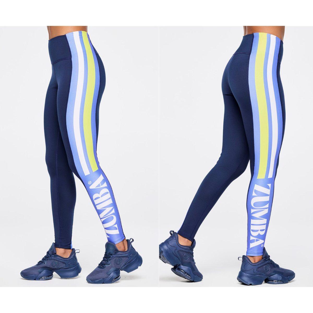 Zumba Out Loud High Waisted Ankle Leggings With Side Panel