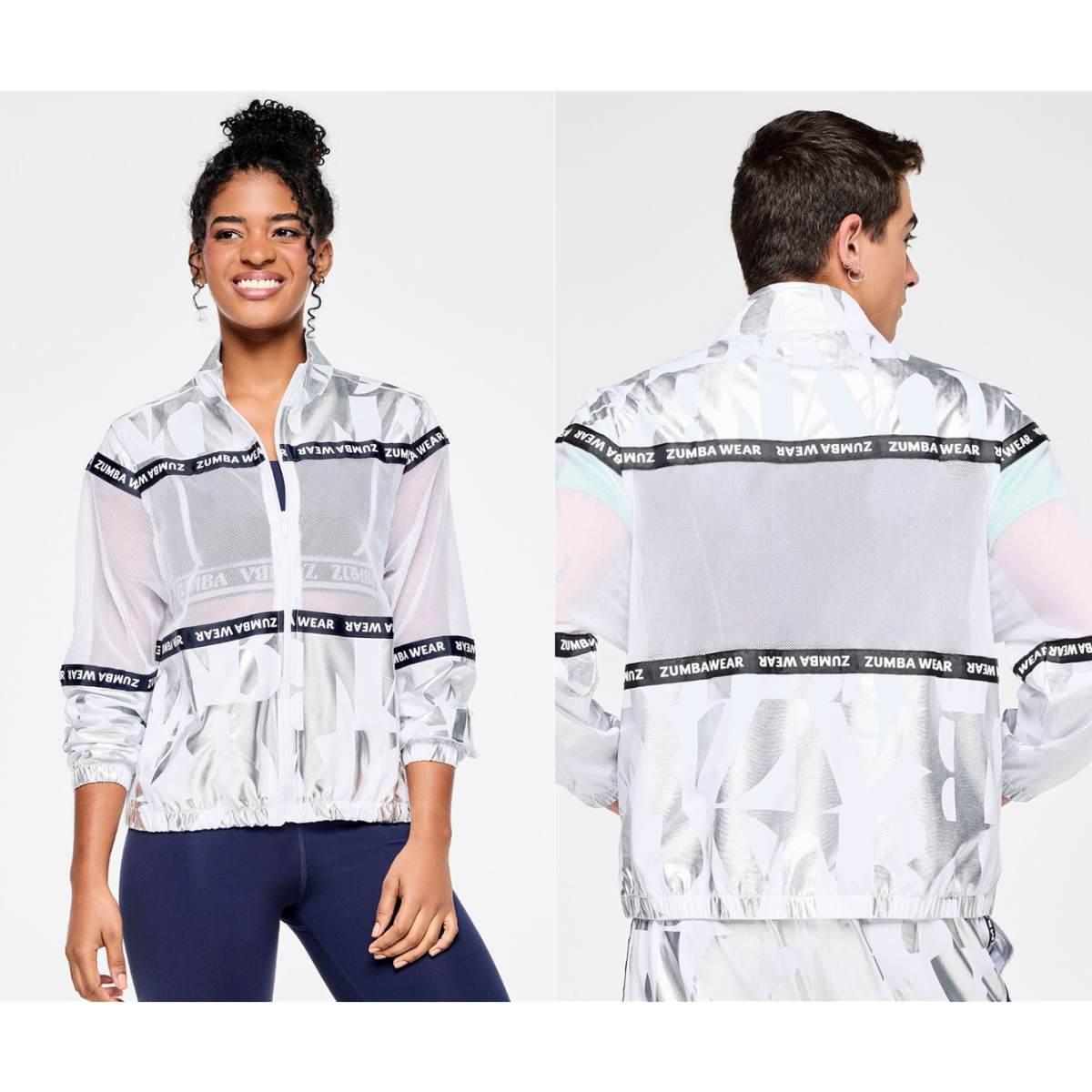 Zumba Out Loud Woven Jacket With Mesh Inserts