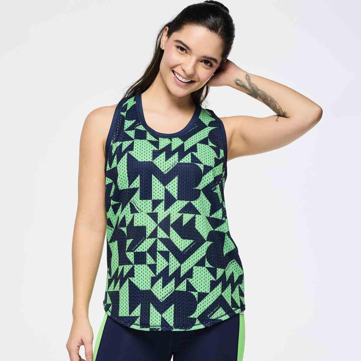Zumba Out Loud Basketball Tank With Curved Hem