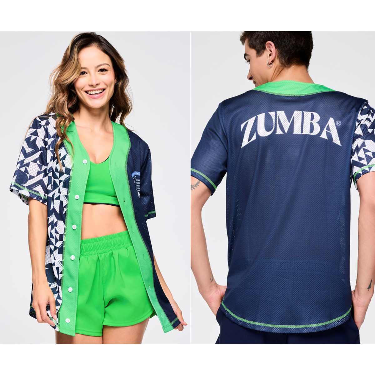 Zumba Out Loud Baseball Button Up Jersey