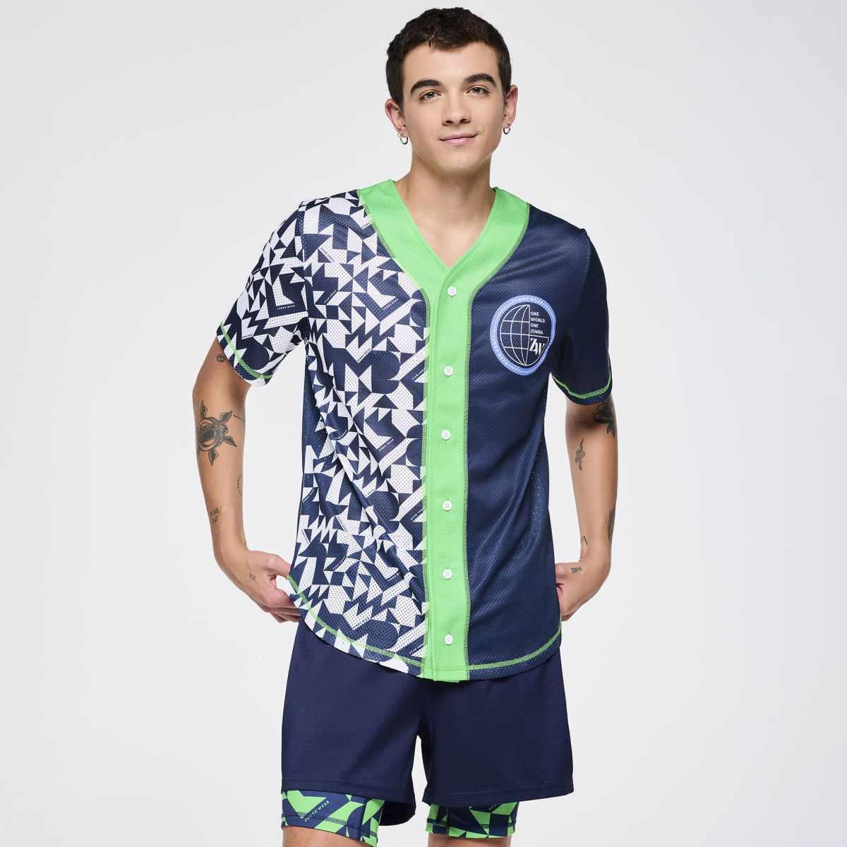 Zumba Out Loud Baseball Button Up Jersey