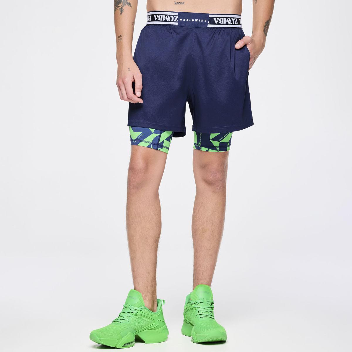 Zumba Out Loud Men's Shorts With Inner Liner
