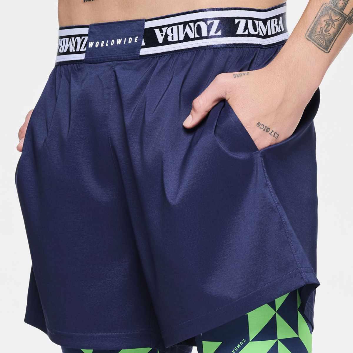 Zumba Out Loud Men's Shorts With Inner Liner