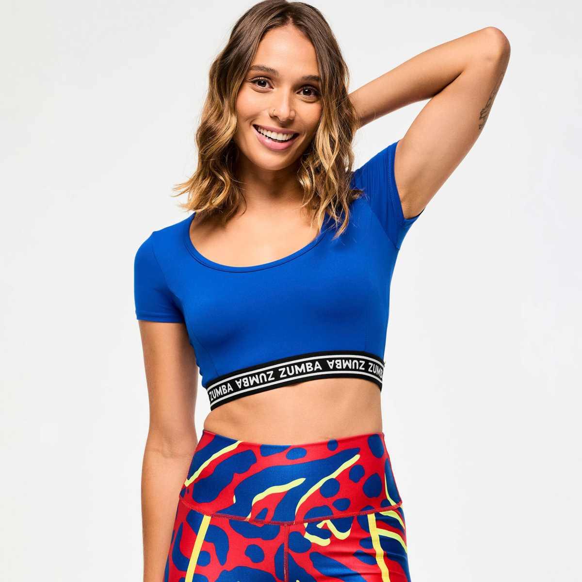 Victory Scoop Neck Crop Top
