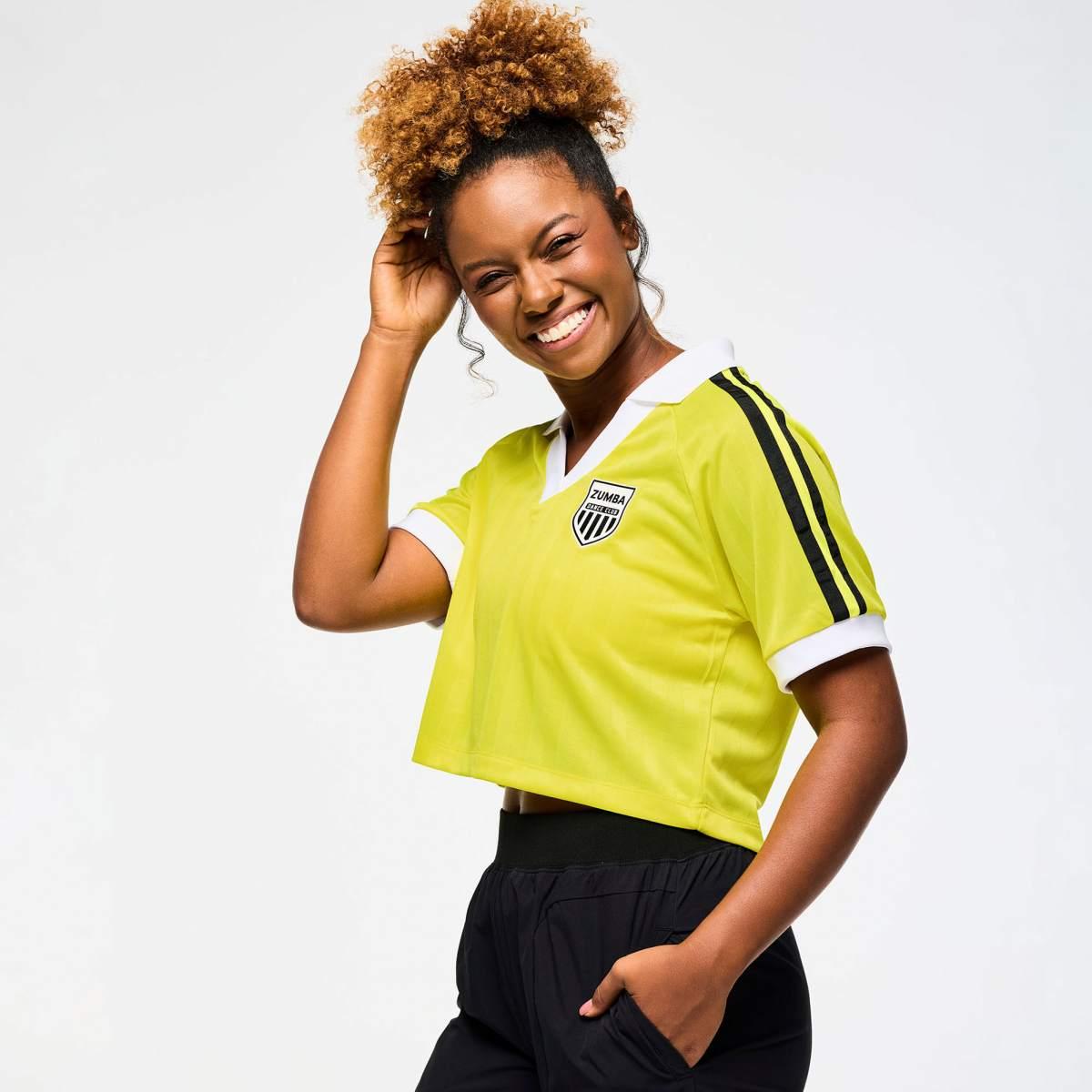 Victory V-Neck Crop Raglan Polo