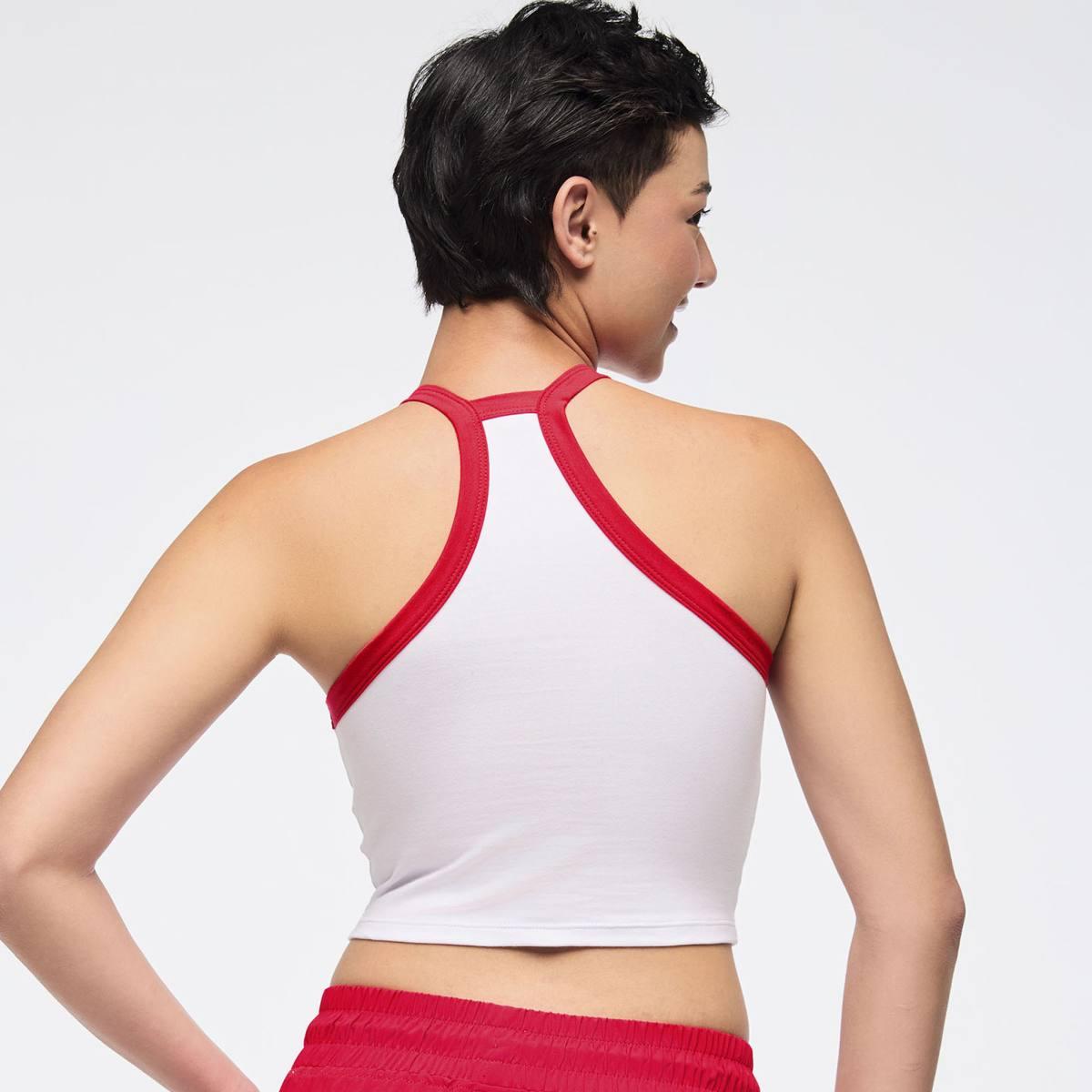 Zumba Love High Neck Crop Cami Tank