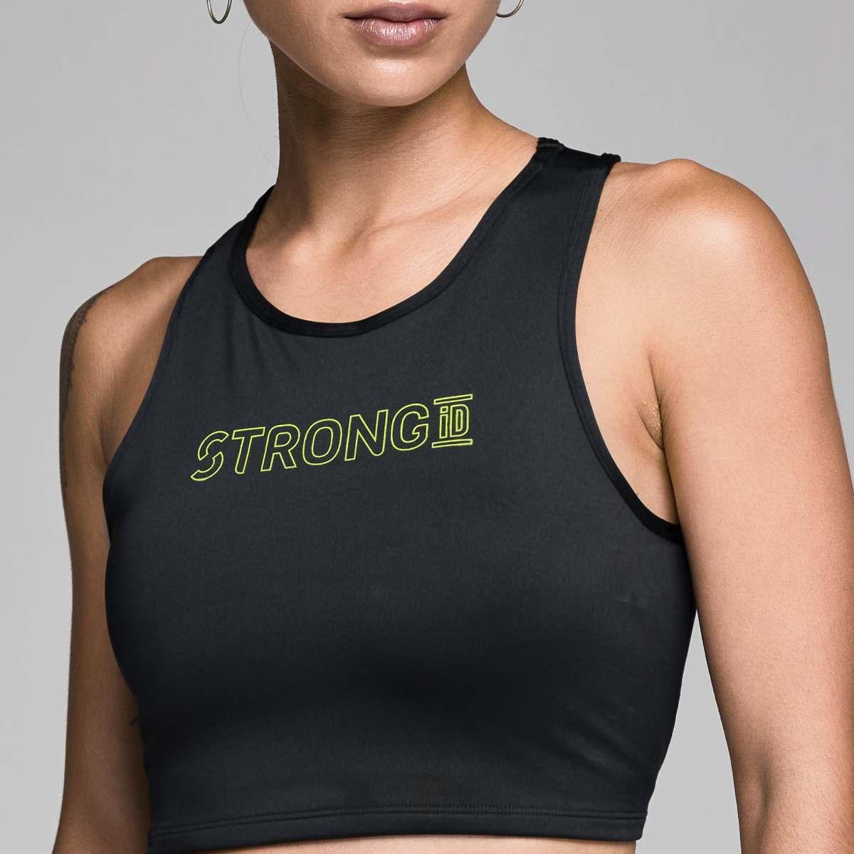 STRONG iD High Neck Lined Crop Tank