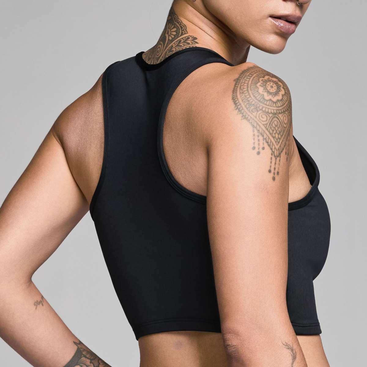STRONG iD High Neck Lined Crop Tank